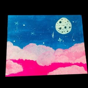 hand painted night sky